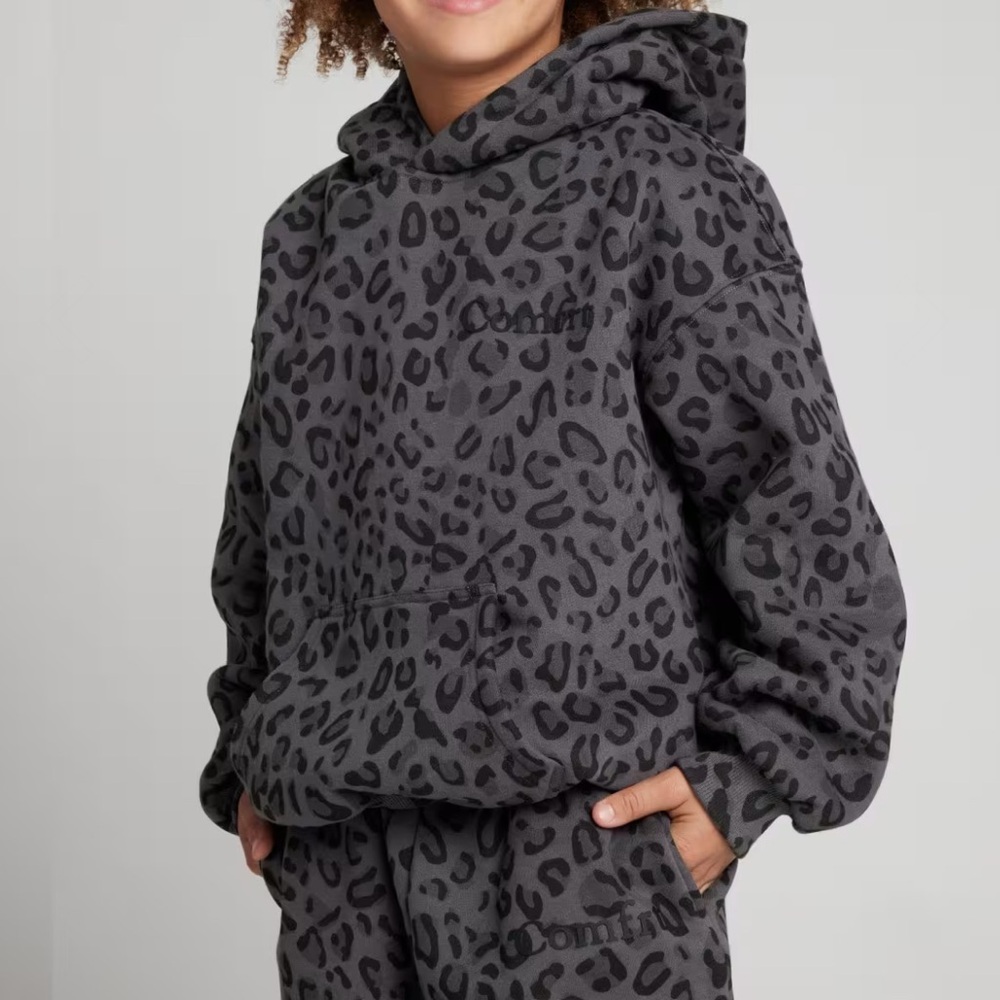 Kids Leopard Print Hoodie